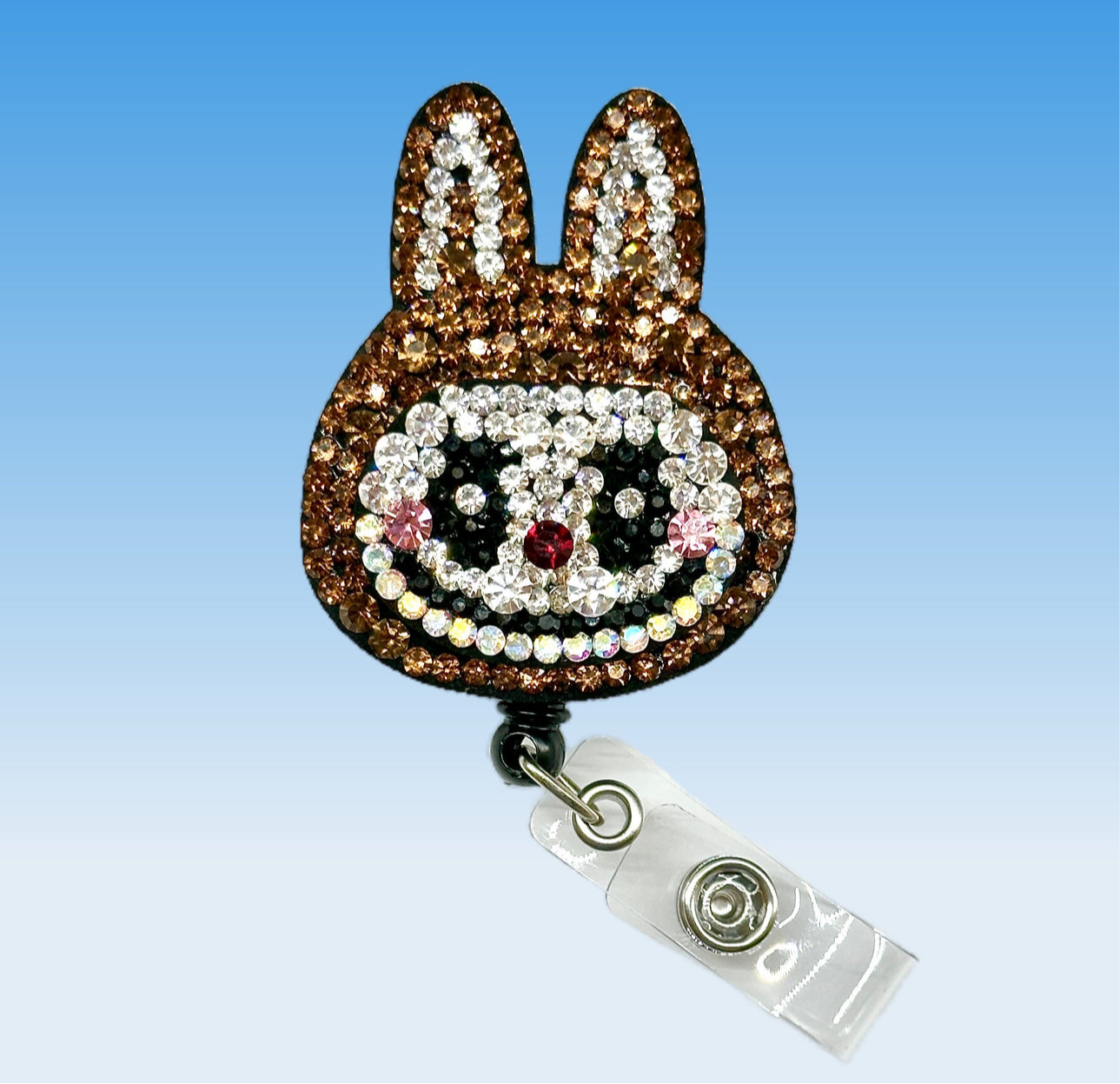 1 Piece Cute Cartoon ID Badge Reel With Bead ID Badge Holder b3