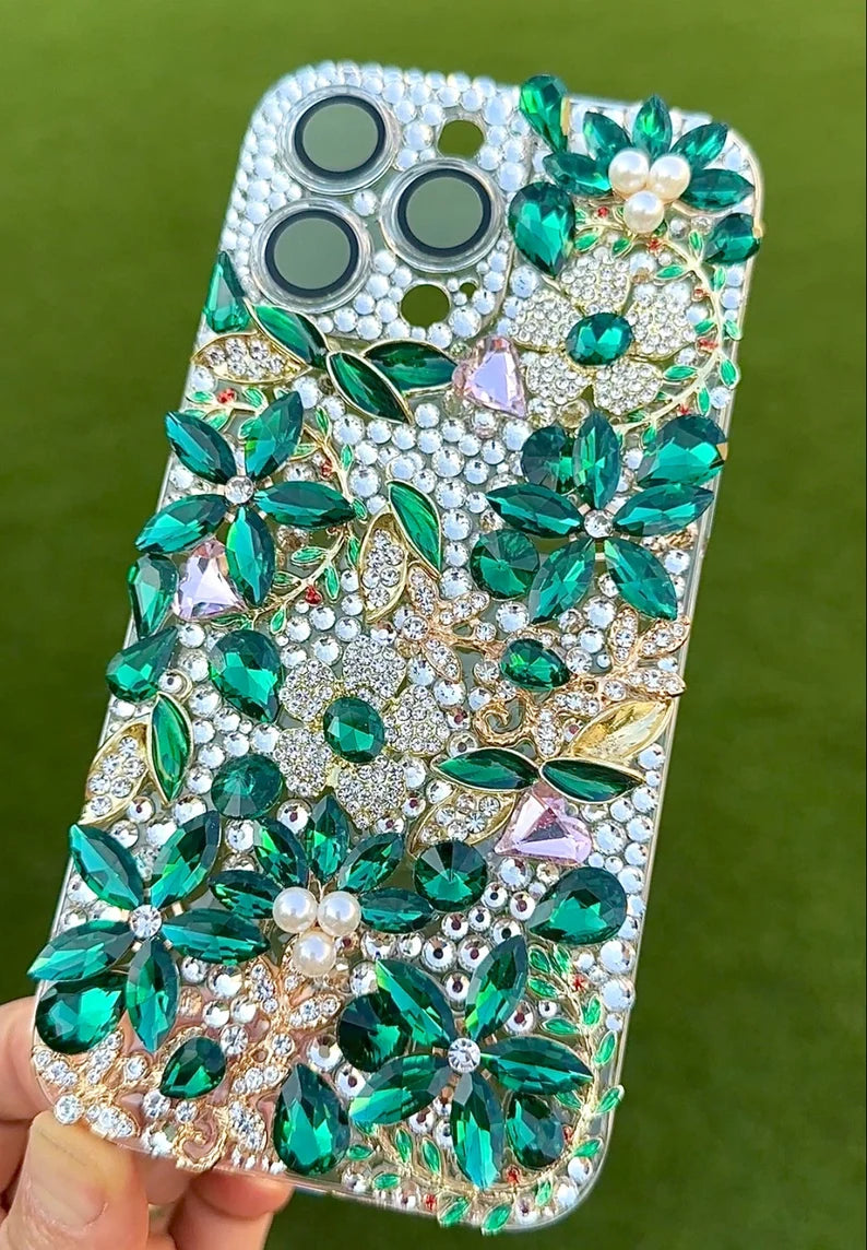 Handmade Bling Bling Rhinestones Phone Case Make to Order z2