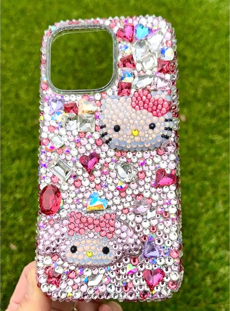 Handmade Bling Bling Rhinestones Phone Case Make to Order z17