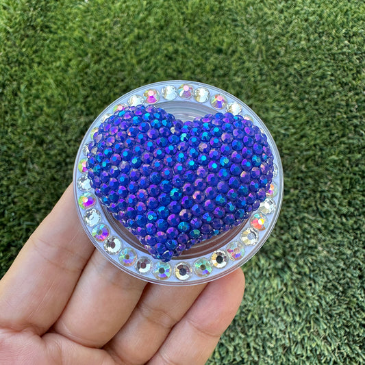 Crystal Bling Bling Heart Magnet Rhinestone Phone Grip g131