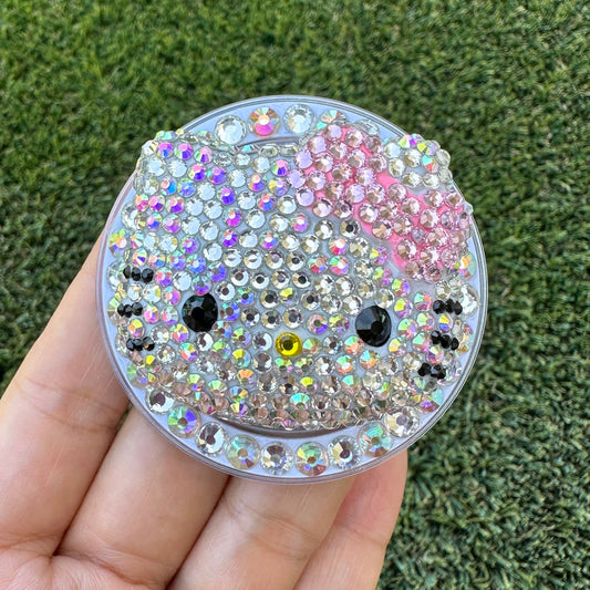 Crystal Bling Bling Kitty Cat Magnet Rhinestone Phone Grip g156