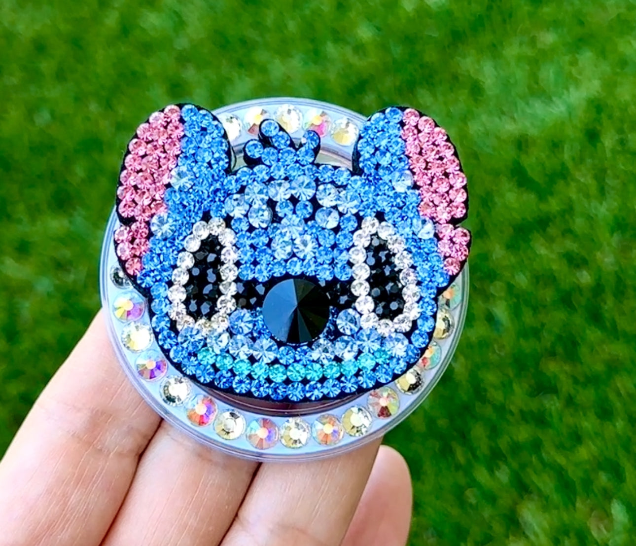 Crystal Bling Bling Magnet Rhinestone Phone Grip g12