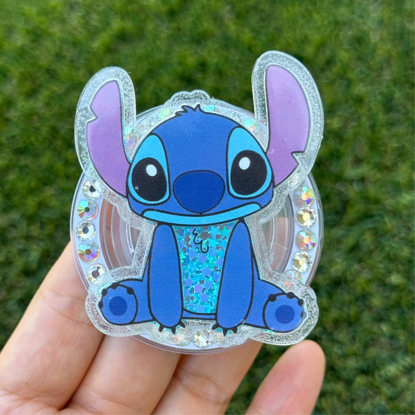 Crystal Bling Bling Cartoon Magnet Rhinestone Phone Grip g176