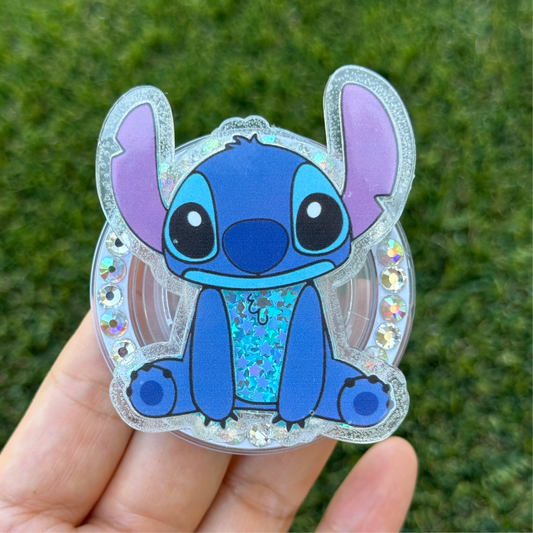Crystal Bling Bling Cartoon Magnet Rhinestone Phone Grip g176