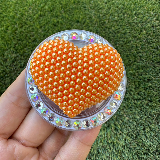 Crystal Bling Bling Heart Magnet Rhinestone Phone Grip g137