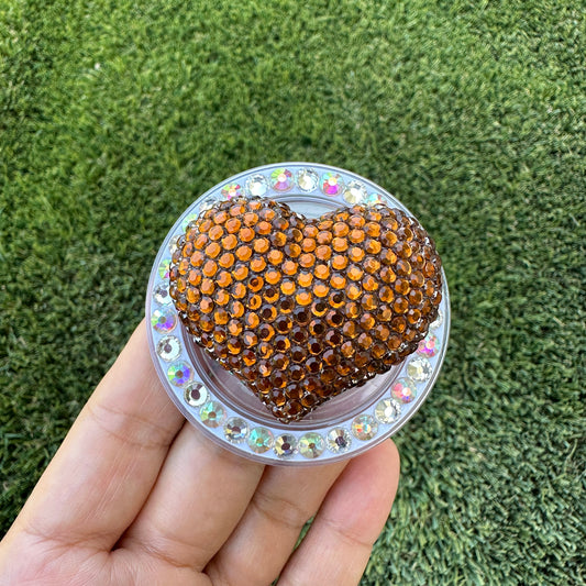Crystal Bling Bling Heart Magnet Rhinestone Phone Grip g126