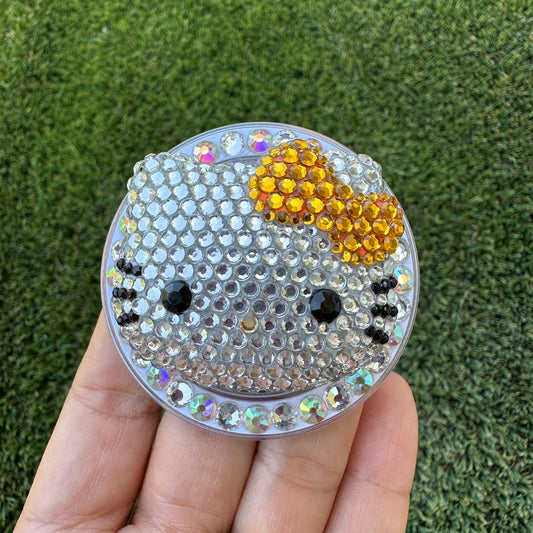 Crystal Bling Bling Kitty Cat Magnet Rhinestone Phone Grip g149