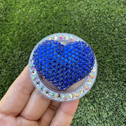Crystal Bling Bling Heart Magnet Rhinestone Phone Grip g128