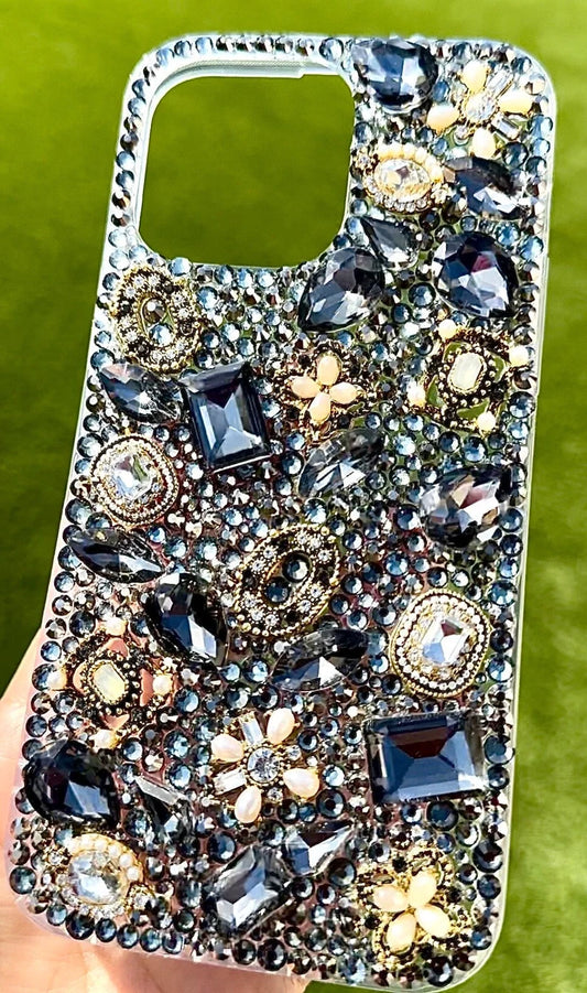 Handmade Bling Bling Rhinestones Phone Case Make to Order z4
