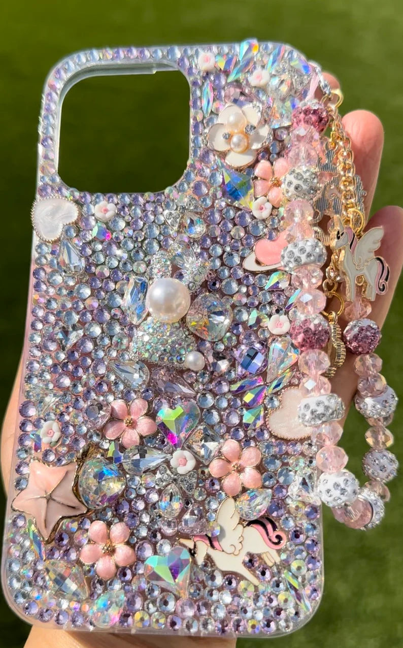 Handmade Bling Bling Rhinestones Phone Case Make to Order z13