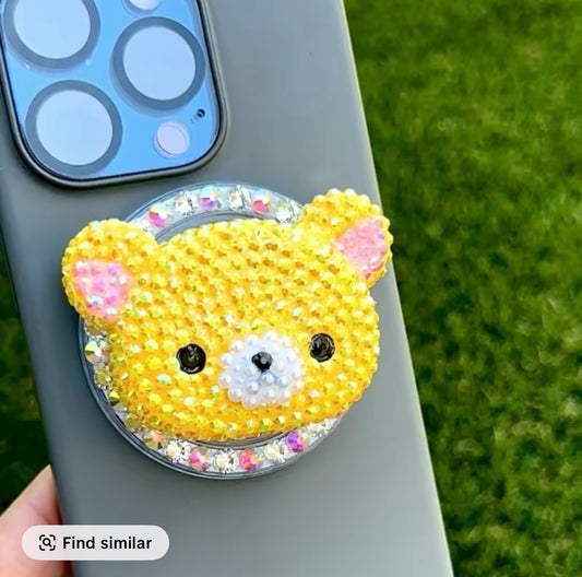 Bling Bling Magnet Rhinestone Phone Grip